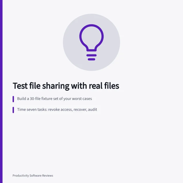 Card on testing file sharing software with awkward files and timed tasks. Best file sharing software 2027: facts and context, in plain terms