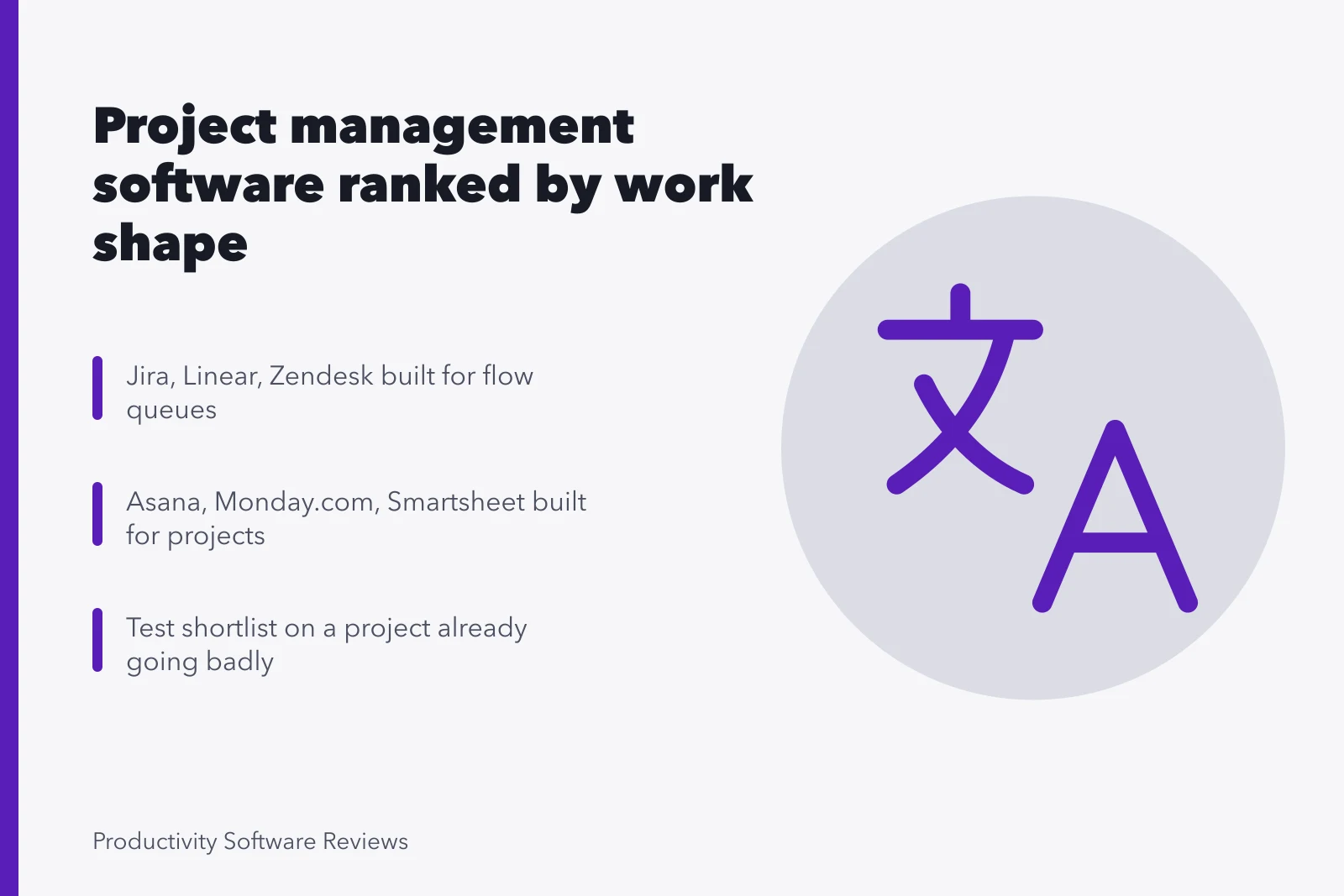 Card ranking project management tools by flow, project, case and portfolio work. Best project management software 2027: facts and context, explained properly