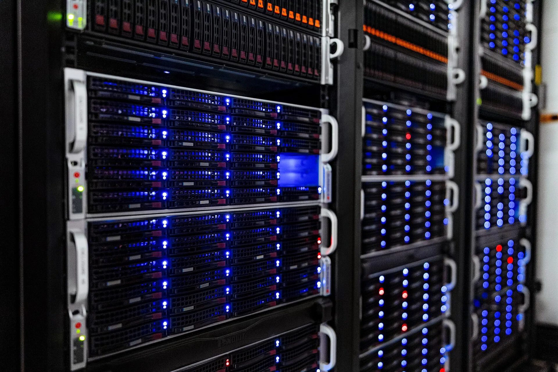 Server racks at the NOIRLab Headquarters Computer Server Room in Tucson, Arizona. Business email works as the master key to almost every other account