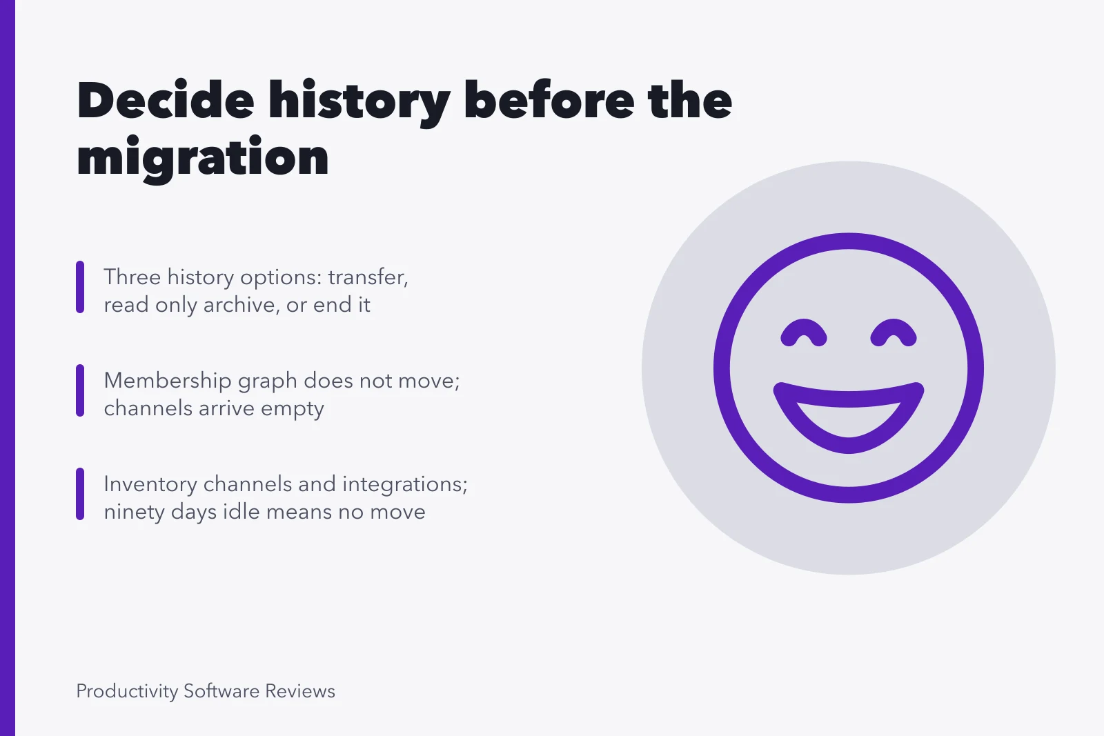 Card on collaboration migration: history, membership, and integration inventory decisions. Team collaboration migration: a grounded overview, 2027 edition