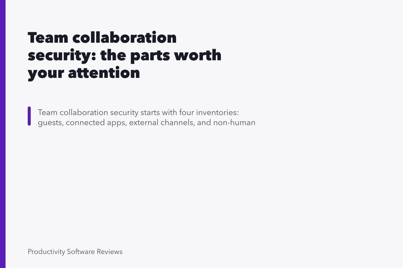 Team collaboration security: the parts worth your attention. Team collaboration security: the parts worth your attention